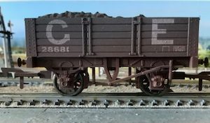 G.E. 5-plank wagon (weathered)